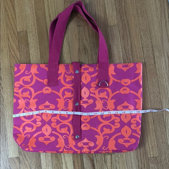 Stylish Pink and Orange Tote Bag - Picture 2 of 2